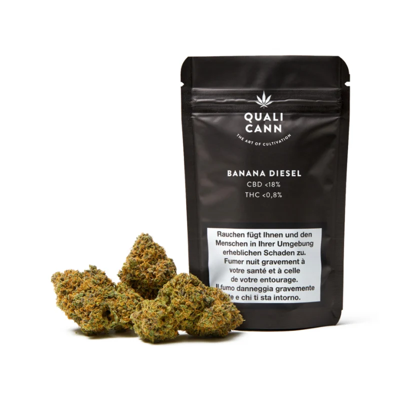 Qualicann Banana Diesel – CBD Blüten, 2 g