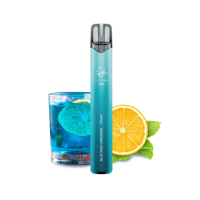 Elf Bar 1000 Einweg Vape Blue Razz Lemonade (20 mg / 1000 Puffs)