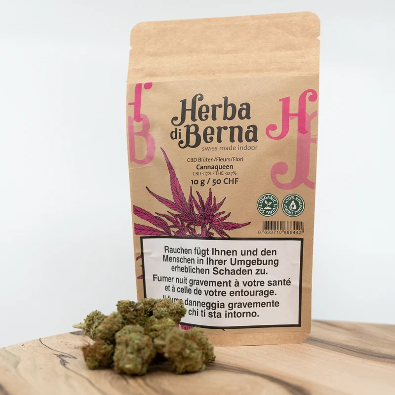 Herba di Berna Cannaqueen – CBD Blüten Indoor, 10 g