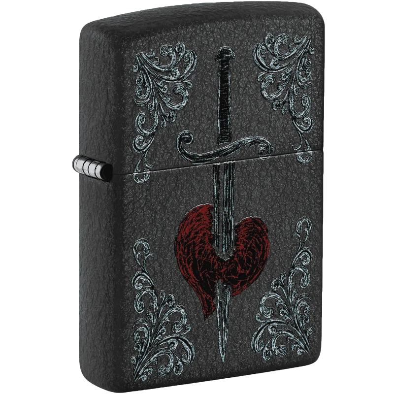 Zippo 60006605 Heart Dagger Tattoo Design