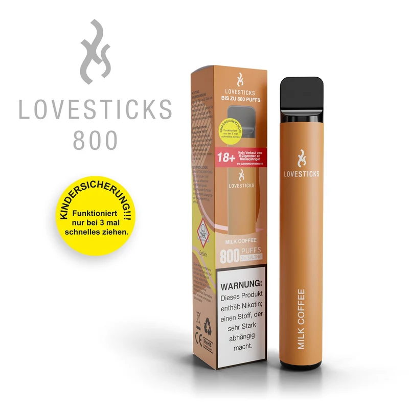 LOVESTICKS 800 – MILK COFFEE E-Zigarette