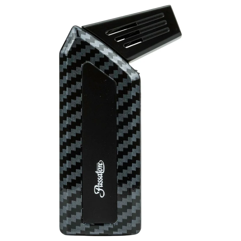 PASSATORE Pibelighter Peter Carbon Finish med Pibebestik