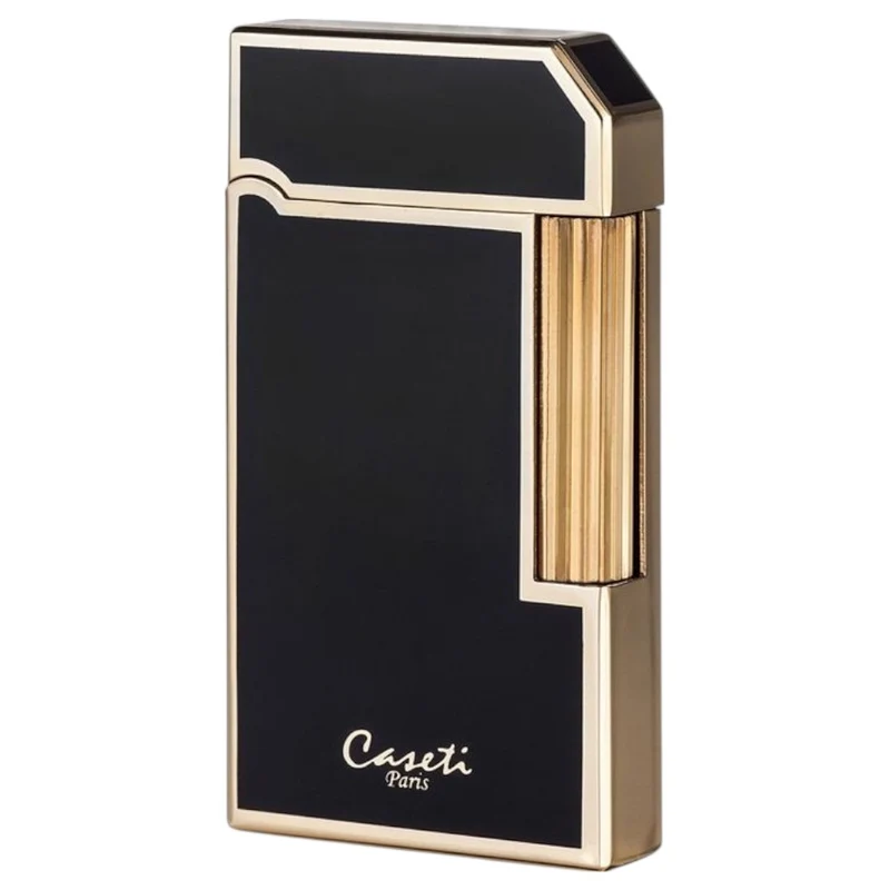 CASETI Rome Flint Lighter - Black Gold Elegance