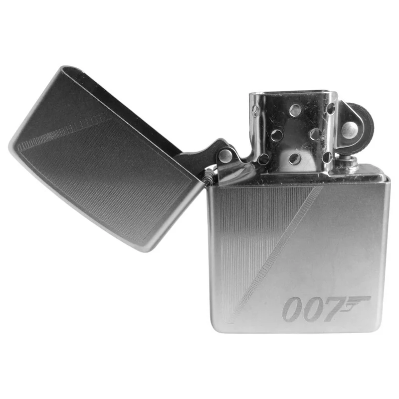 Zippo Lighter James Bond 007 Diagonal Sølv Satin