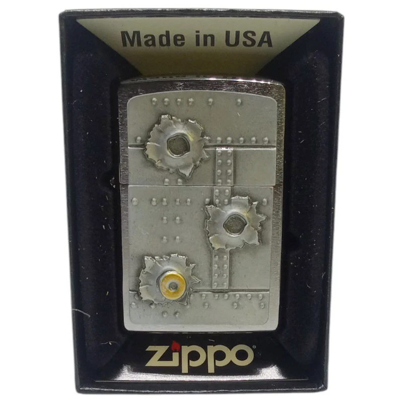 Zippo Lighter 2004519 Bullet Holes