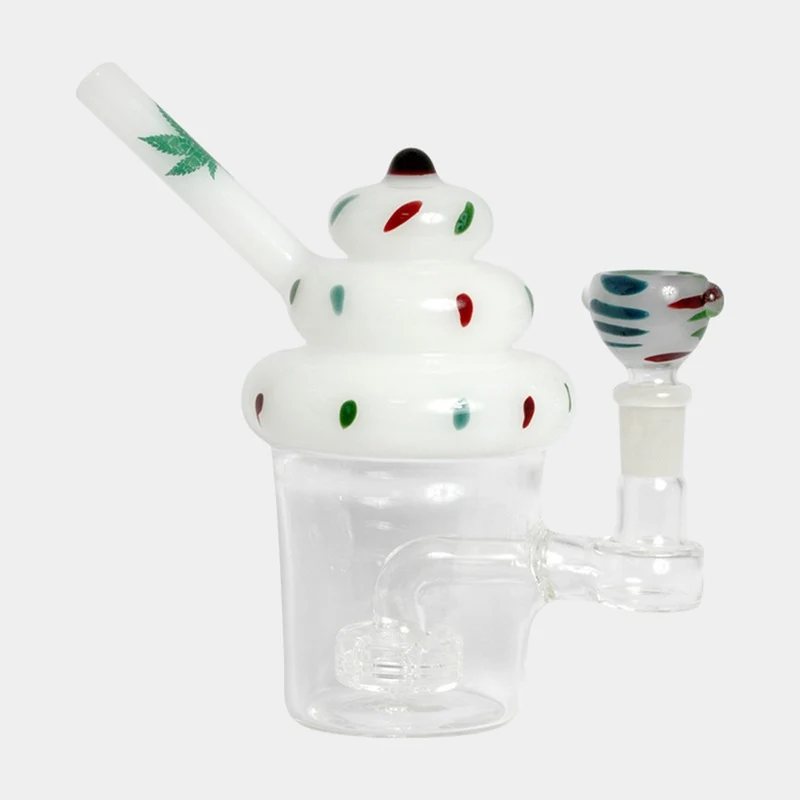 Cupcake Glass Bong - 18cm