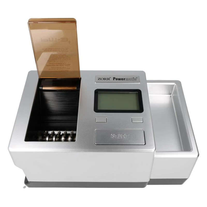 Zorr Powermatic 3+ DELUXE elektrische Zigaretten Stopfmaschine - Präzise & Effizient, jetzt neu mit integriertem Tabak-Schredder!