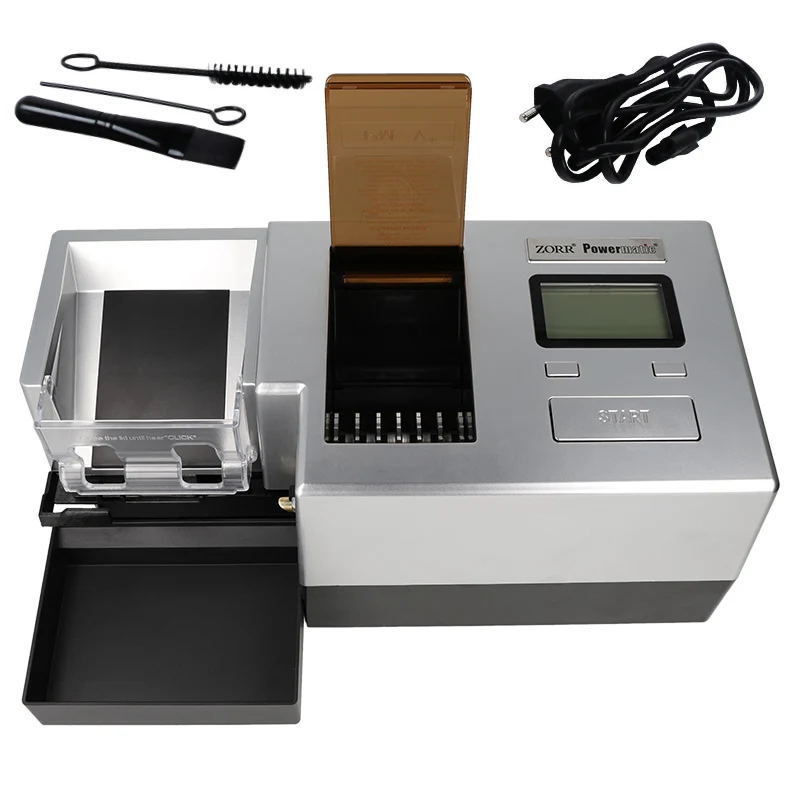 Zorr Powermatic 5+ PLUS DELUXE | elektr. Stopfmaschine - Vollautomatisch, Präzise & Effizient, mit integriertem Tabakschneider, AUTO Funktion, CLEAN Funktion
