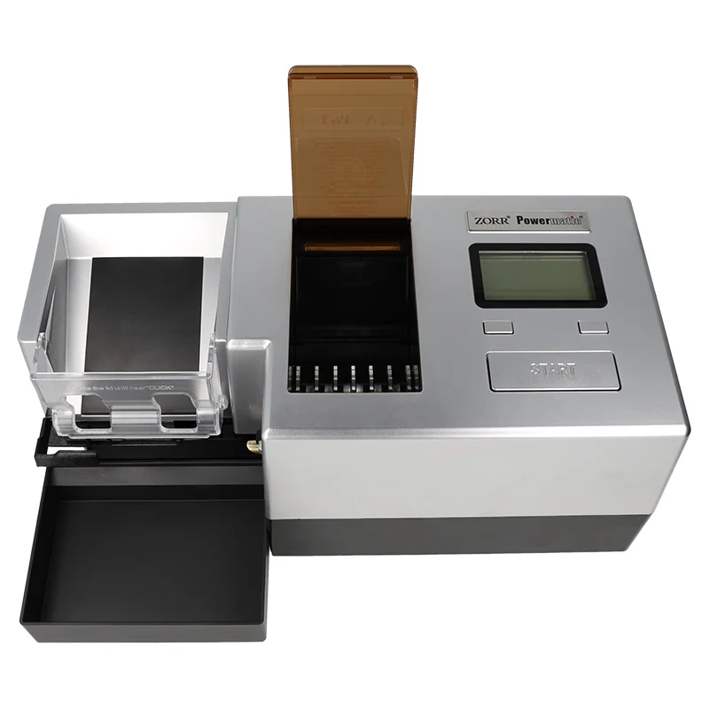 Zorr Powermatic 5+ PLUS DELUXE | elektr. Stopfmaschine - Vollautomatisch, Präzise & Effizient, mit integriertem Tabakschneider, AUTO Funktion, CLEAN Funktion