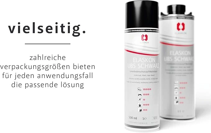 Elaskon UBS Unterbodenschutz Schwarz - 500ml Spraydose