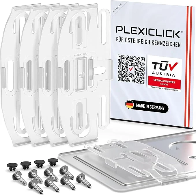 PLEXICLICK V3 Kennzeichenhalter Rahmenlos