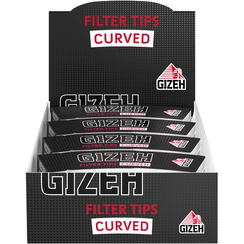 GIZEH Black Filter Tips Curved (20 Stk.)