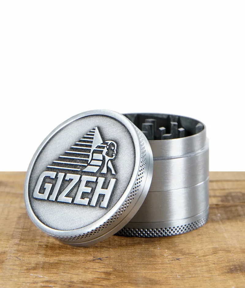 GIZEH Metal Grinder 4-teilig 50 mm Silber