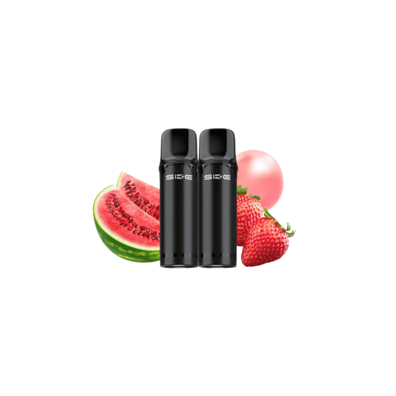 SKE Crystal Pro 800 - Watermelon Strawberry Bubblegum - 2er pack