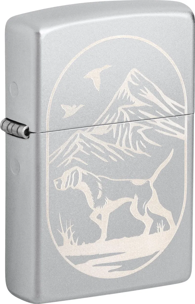 Zippo 205 Hunting Dog Design