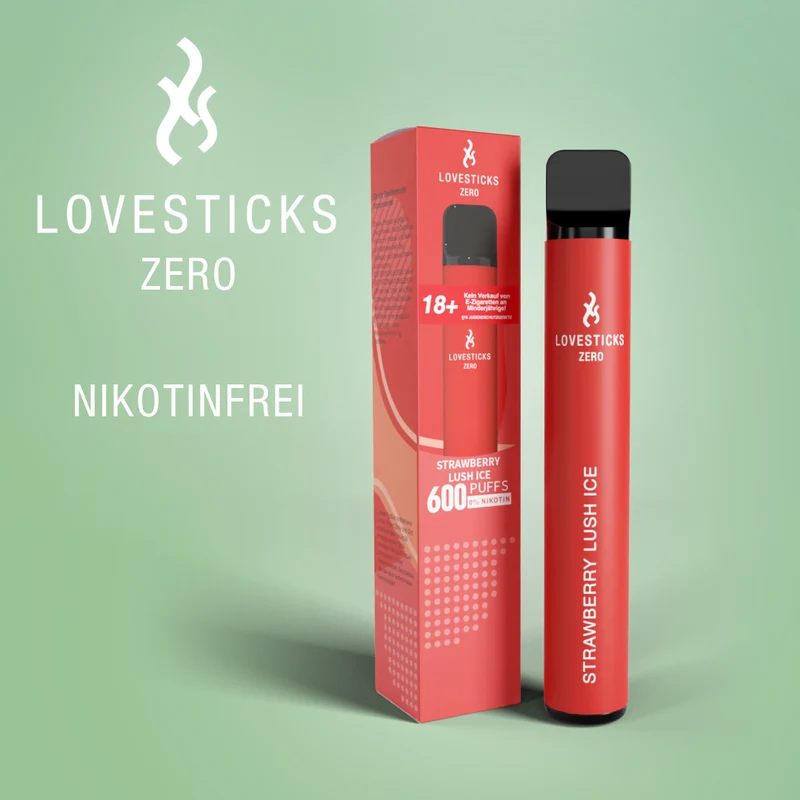 LOVESTICKS ZERO NIKOTINFREI – STRAWBERRY LUSH ICE E-ZIGARETTE