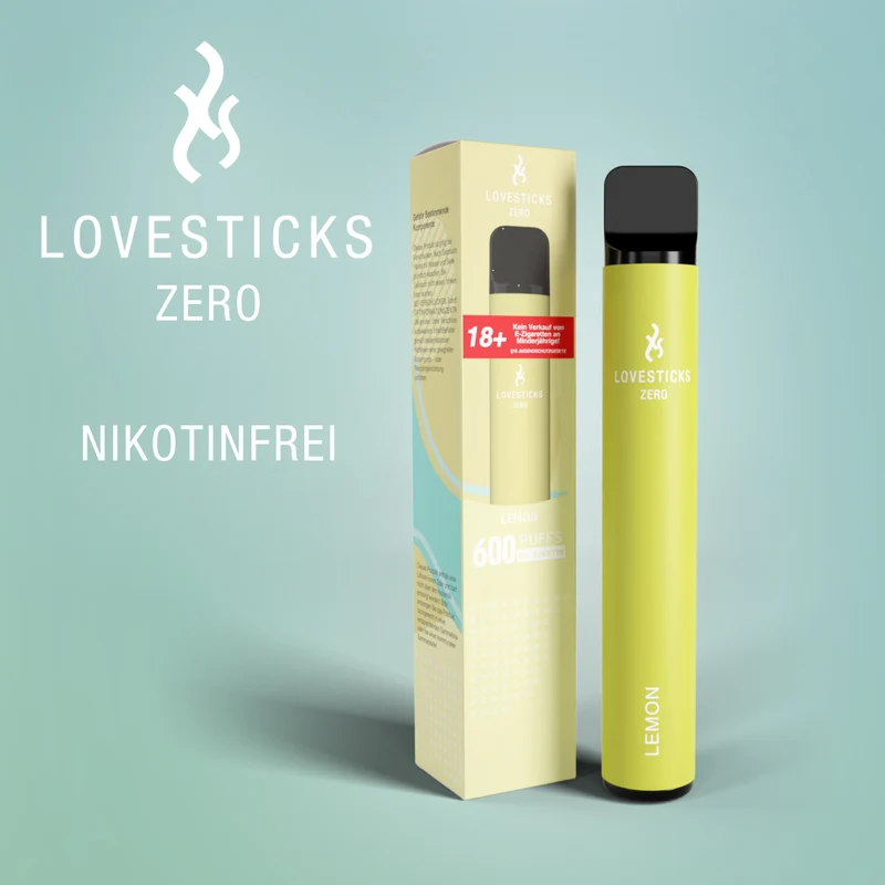 LOVESTICKS ZERO NIKOTINFREI – LEMON E-ZIGARETTE