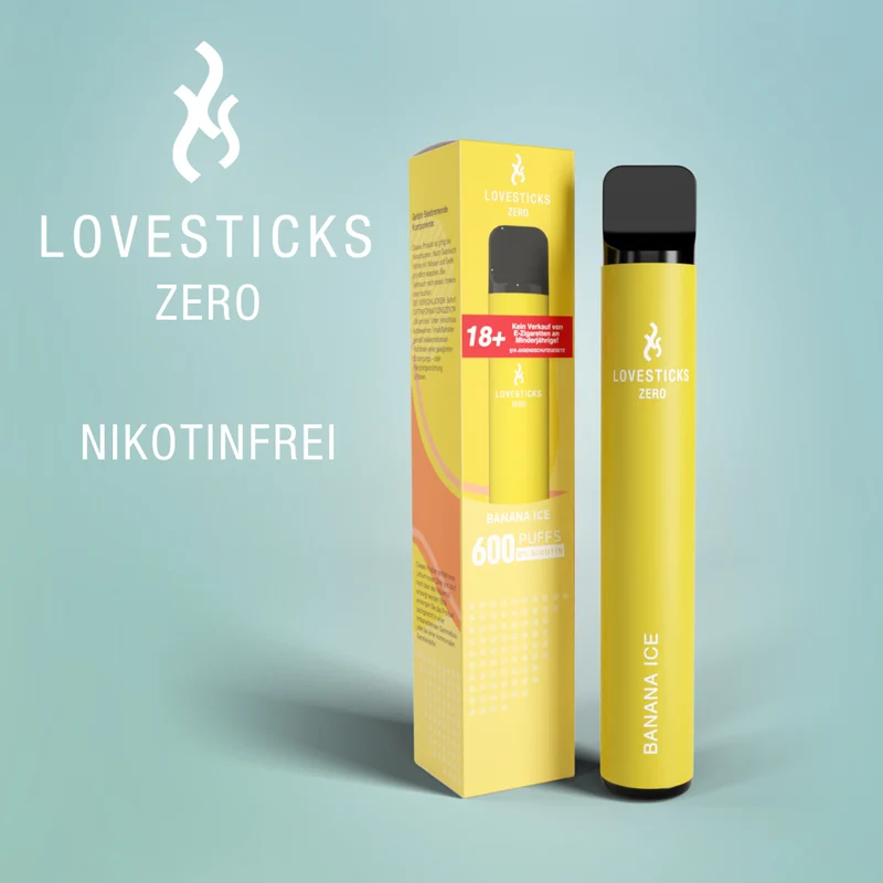 LOVESTICKS ZERO NIKOTINFREI – BANANA ICE E-ZIGARETTE