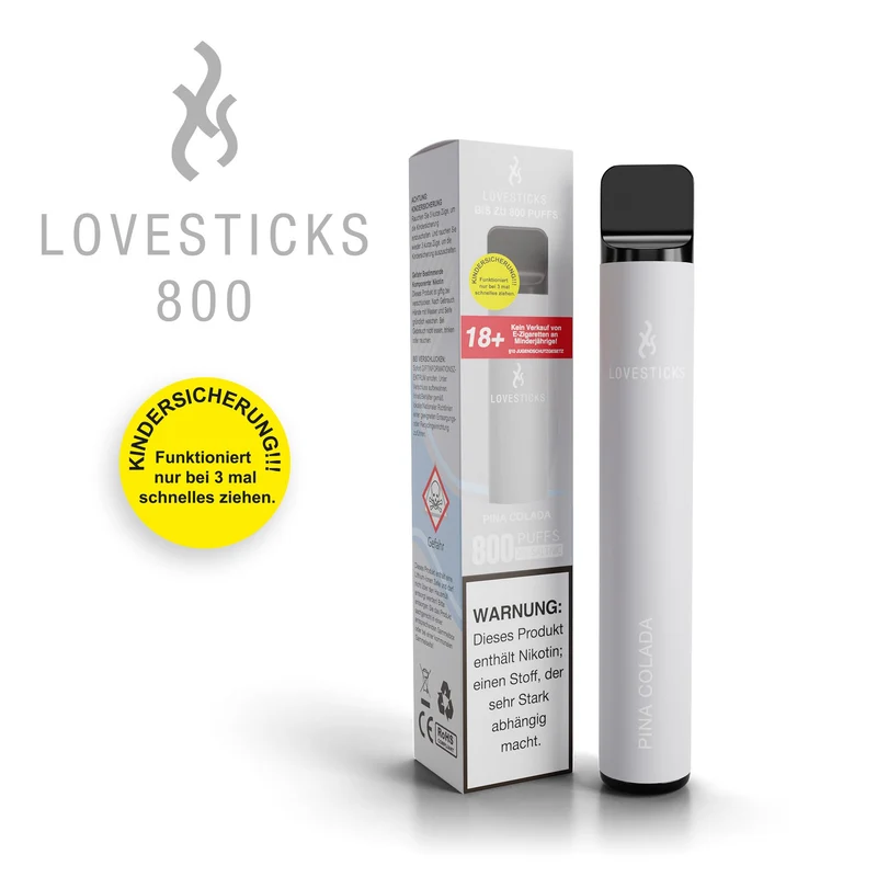 LOVESTICKS 800 – PINA COLADA E-Zigarette