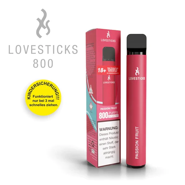 LOVESTICKS 800 – PASSION FRUIT E-Zigarette
