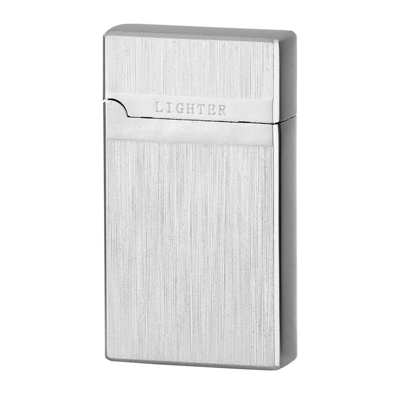 Eurojet Cigaret Lighter Duo Flame - Børstet Alu