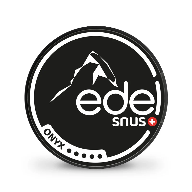 Edelweiss Edel Onyx Snus – würzig & dunkel, 14 g