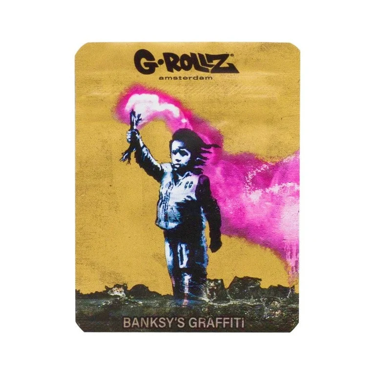 G-Rollz Banksy Bag «Torch Boy» – Zip-Beutel 6.5 × 8.5 cm