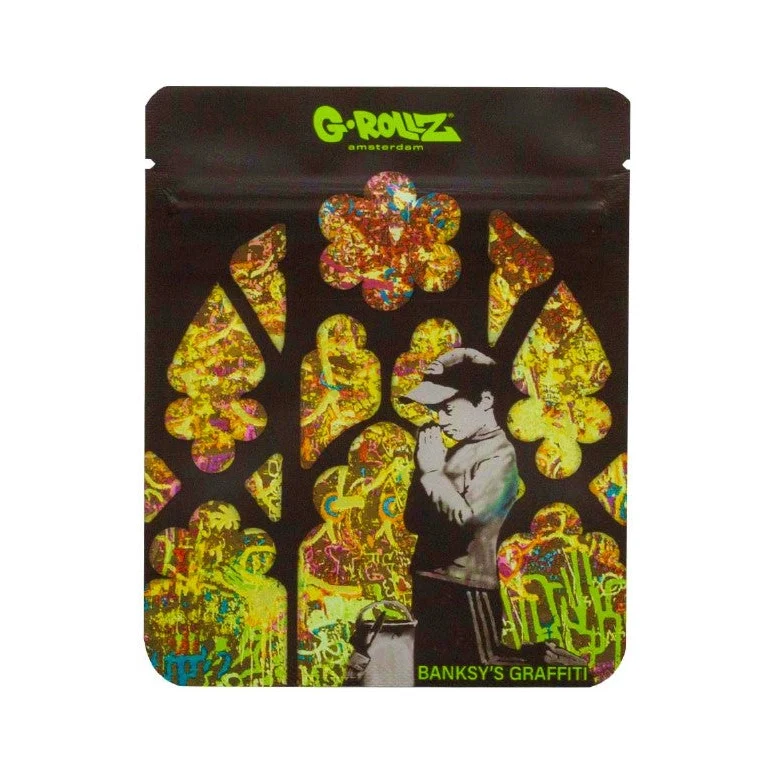 G-Rollz Banksy Bag «Church of Graffiti» – Zip-Beutel 10 × 12.5 cm