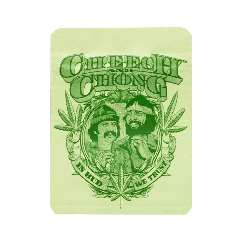 G-Rollz Cheech & Chong Bag «Badge» – Zip-Beutel 6.5 × 8.5 cm