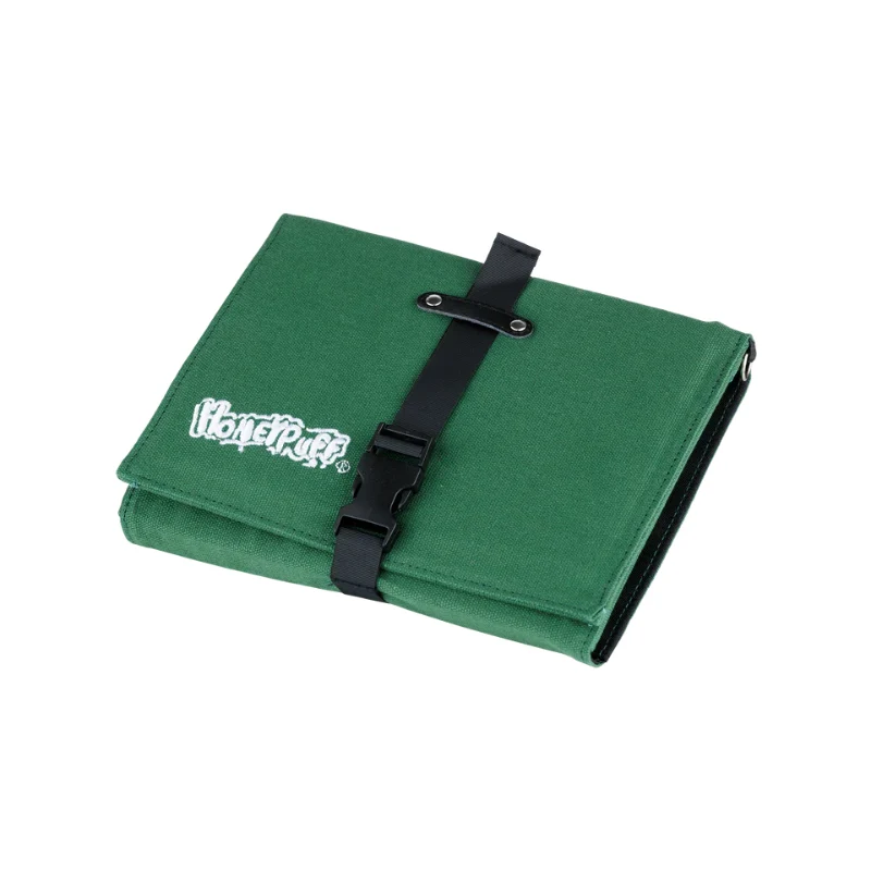 HoneyPuff Set Grün – Tasche mit Grinder und Rolling Tray