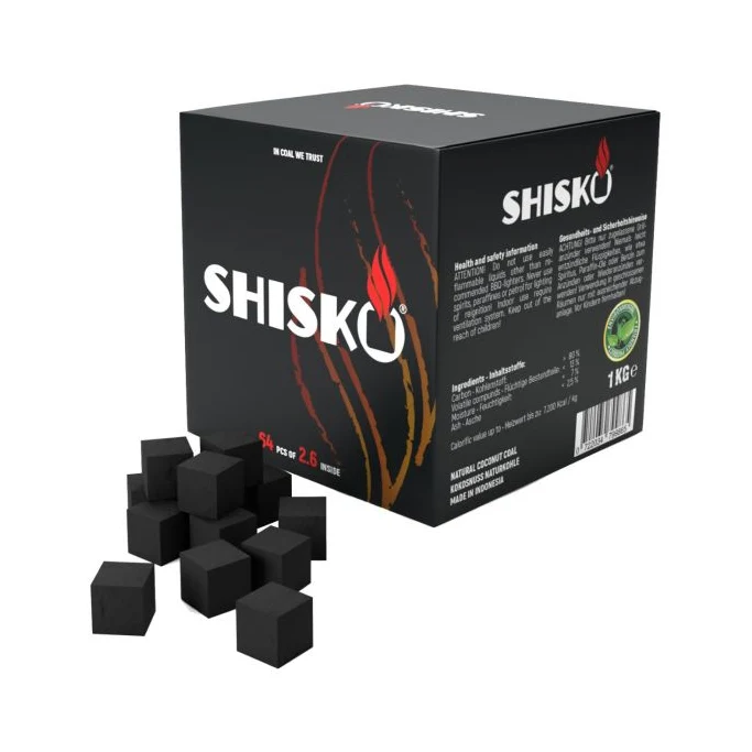 Shisko Naturkohle 26 mm – Shisha-Kohle (1 kg)
