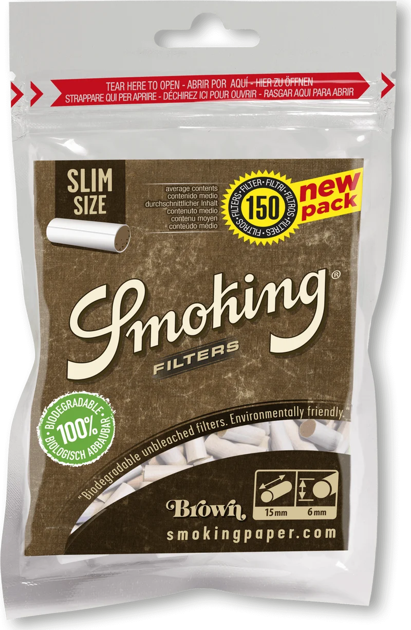 Zigarettenfilter Smoking Slim Brown 150