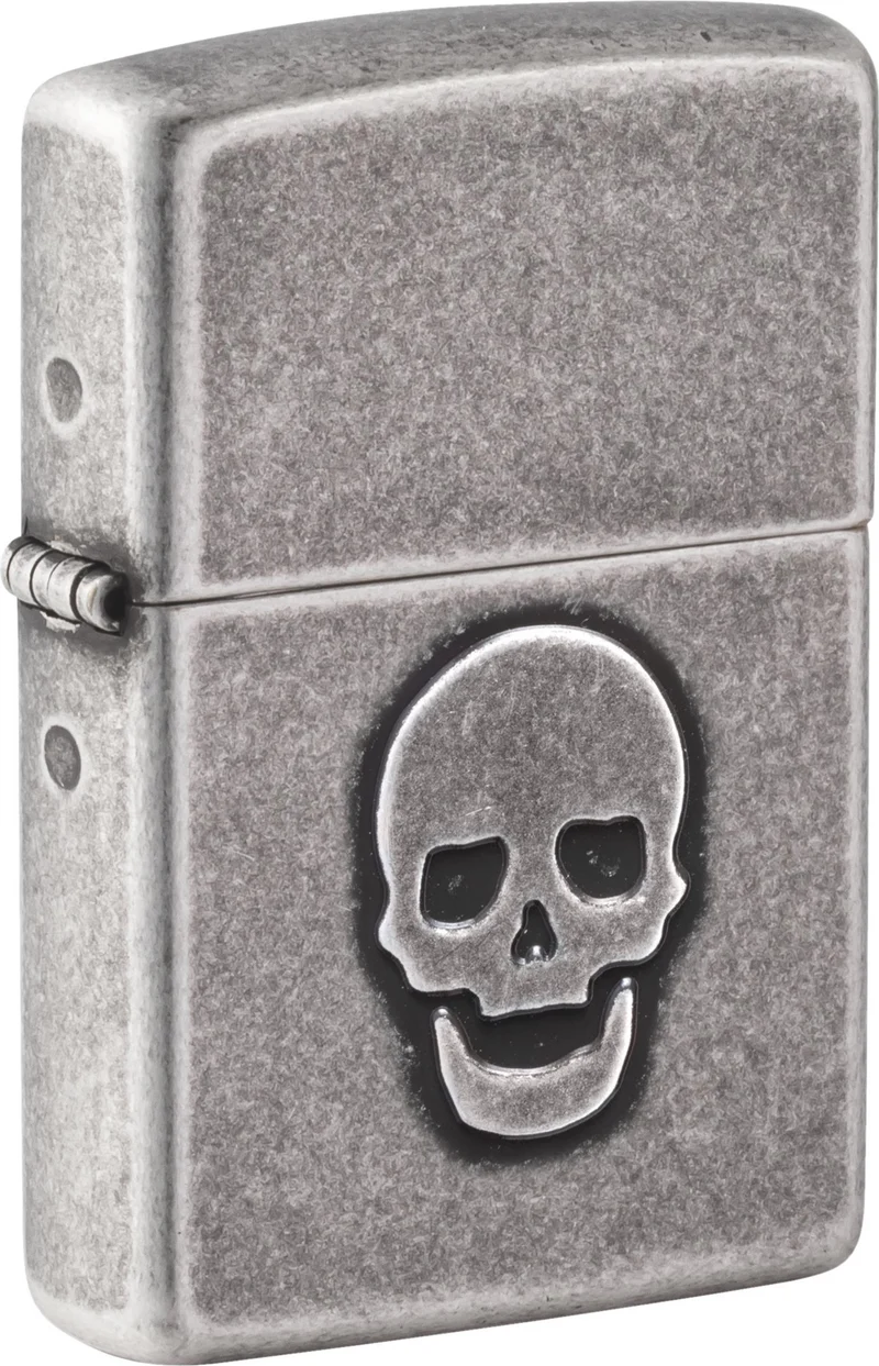 Zippo 121FB Stamped Skull Design