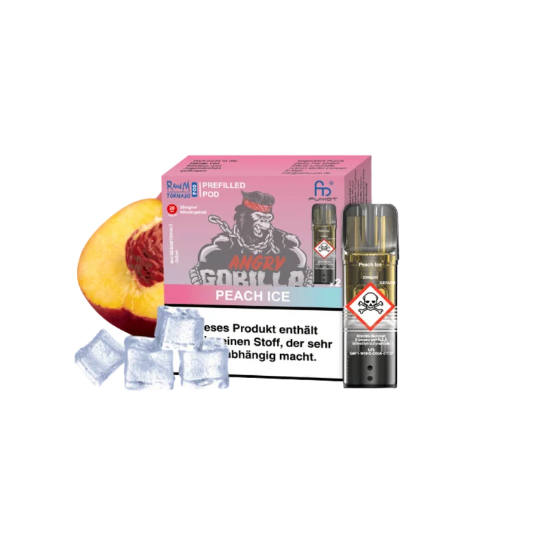 RANdM TORNADO Pods - Peach Ice
