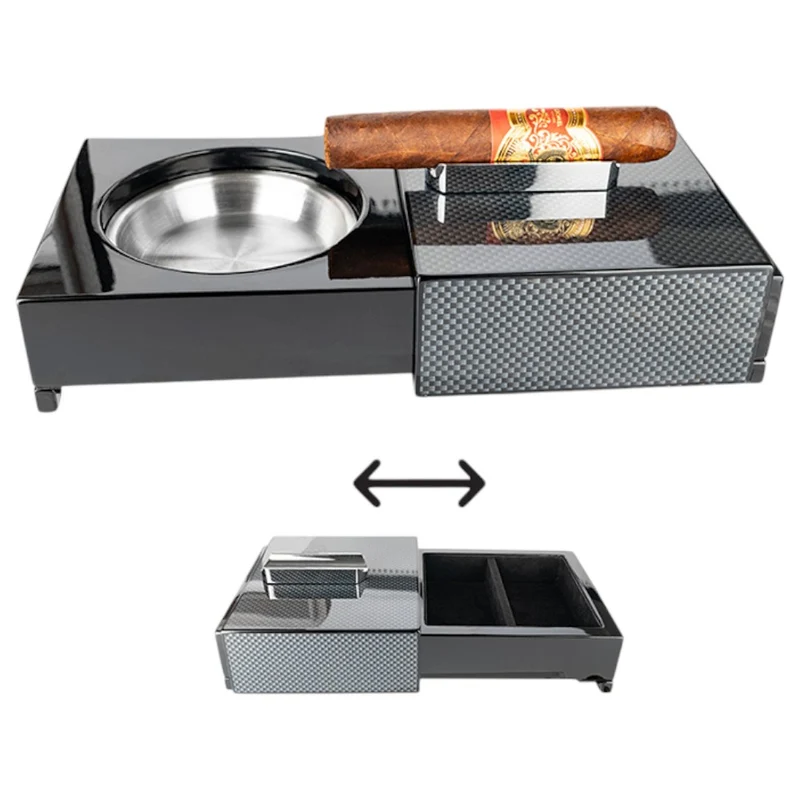 ZORR 2-Way Slider Cigar Askebæger - Carbon + Højglans