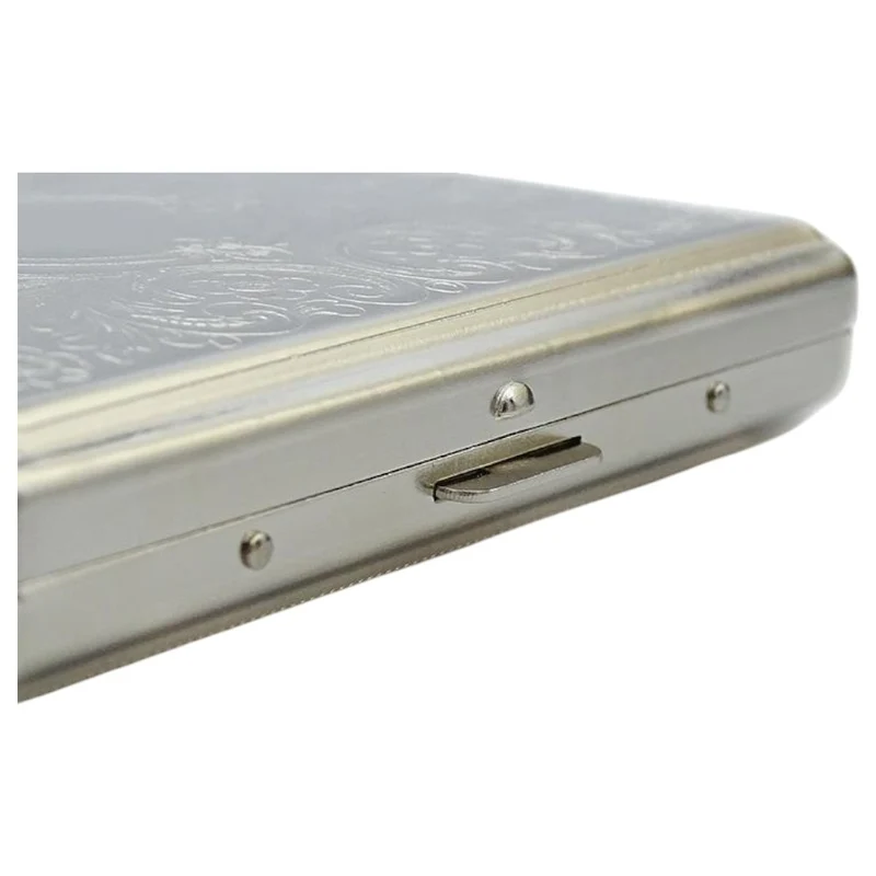 Cigaret Etui - 20 King Size - Floral Chrom