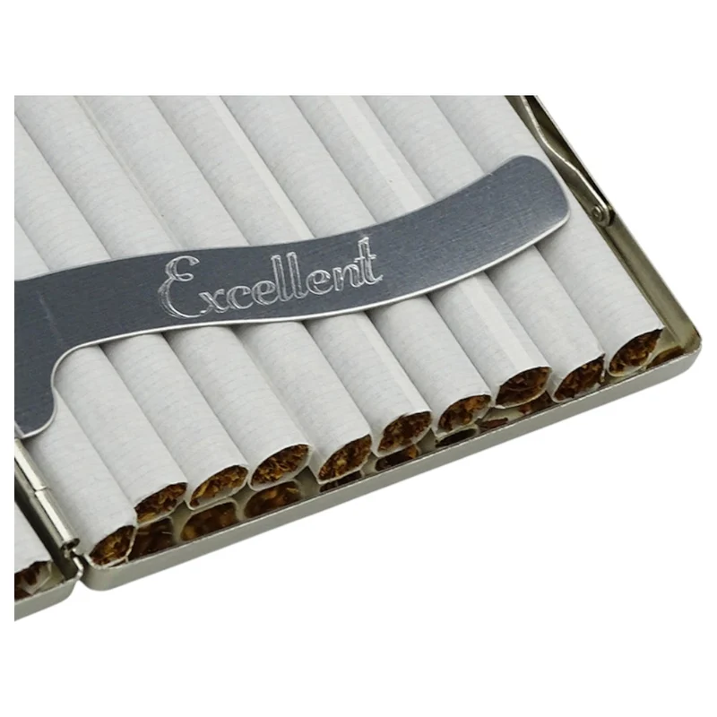 Cigaret Etui - 20 King Size - Floral Chrom