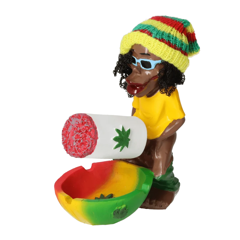 Aschenbecher Rasta mit Überrauschung 11 x 7,5 x 14 cm
