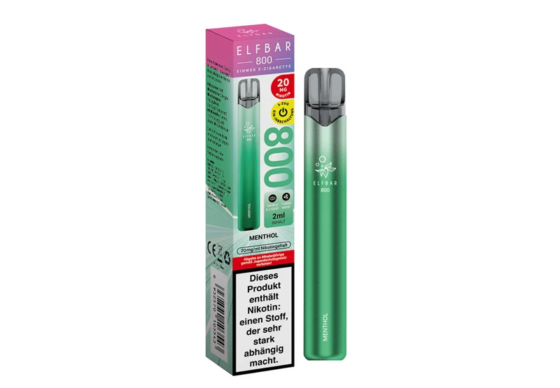 ELFBAR Einweg E-Zigarette Menthol 20mg/ml bis zu 800 Puffs