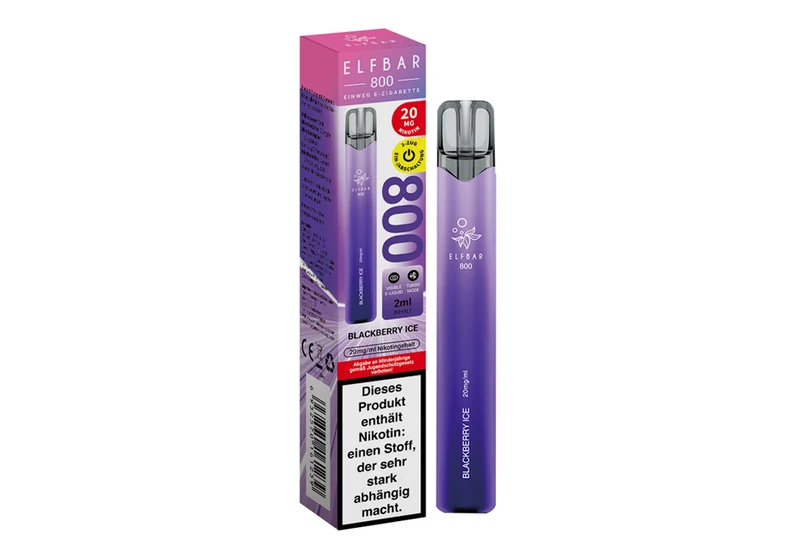 ELFBAR Einweg E-Zigarette Blackberry Ice 20mg/ml bis zu 800 Puffs