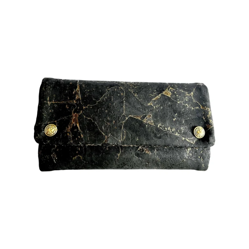 Kavatza Tabaktasche Kork «Golden Black Deluxe»