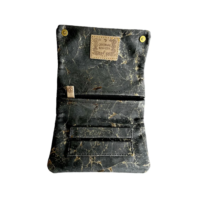 Kavatza Tabaktasche Kork «Golden Black Deluxe»