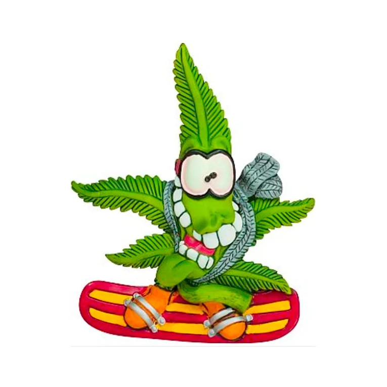 Cannabuds Magnet «Snowboarding Dude Shaun» – Kühlschrankmagnet