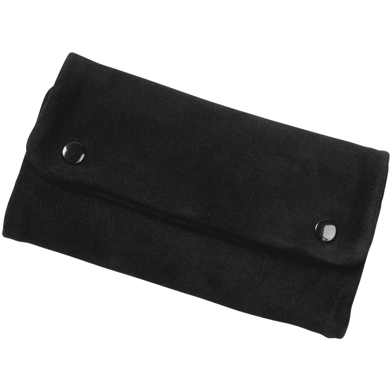 Angelo Feinschnittbeutel Veloursleder schwarz