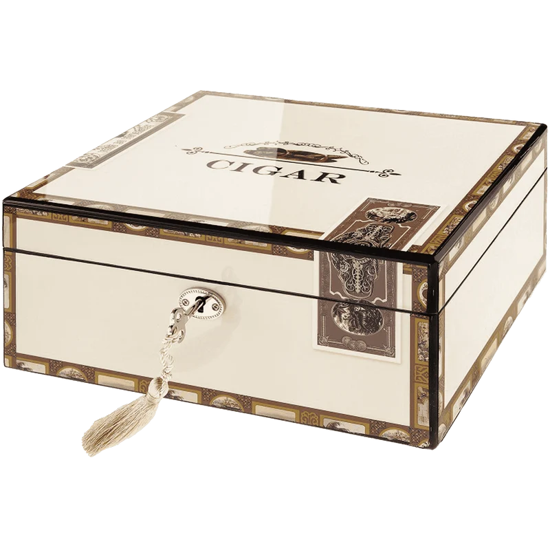 Angelo Humidor Weiß Hochglanz Cigarbox Design