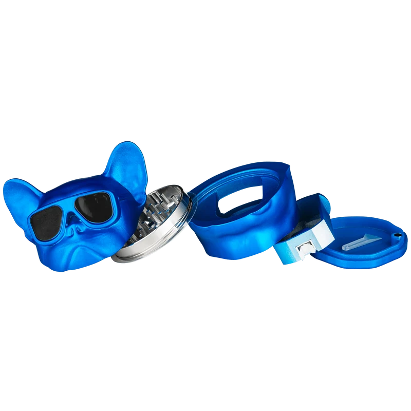 Super Heroes Grinder Hund mit Brille