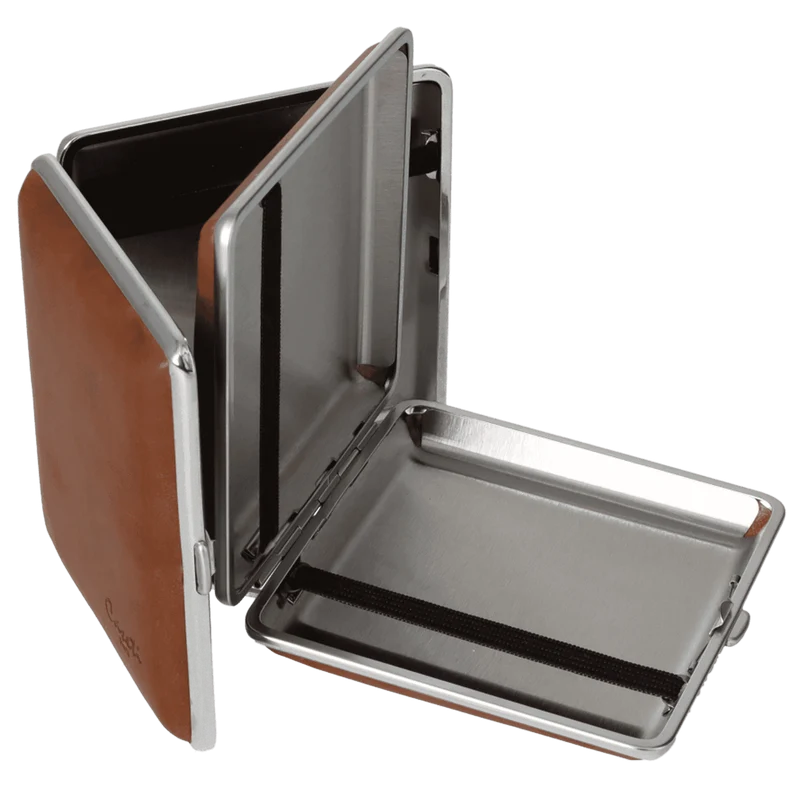Caseti Zigaretten Etui Leder, 20er, Gummi