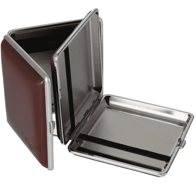 Caseti Zigaretten Etui Leder, 20er, Gummi