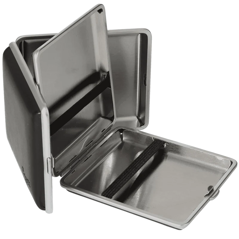 Caseti Zigaretten Etui Leder, 18er, Gummi