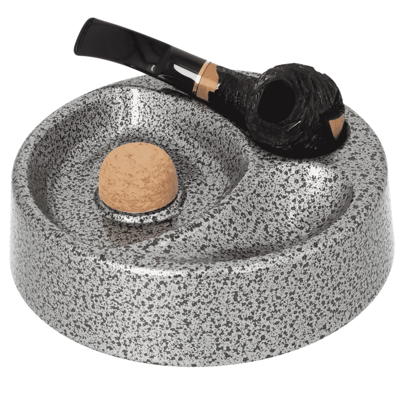Angelo Pfeifenaschenbecher Metall, 2 Ablagen, Ø 16cm